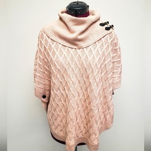 Calvin Klein cowl neck poncho - size S/M